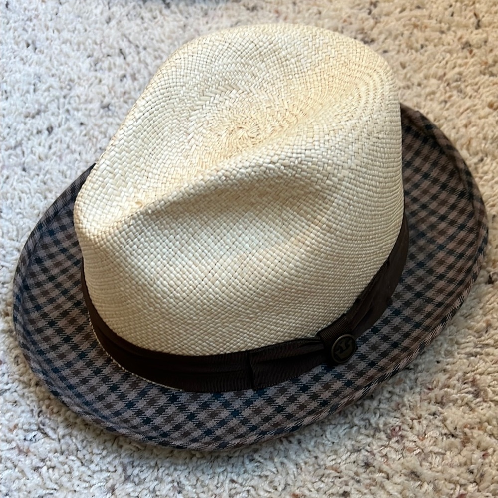 Elegant Cream and Brown Hat